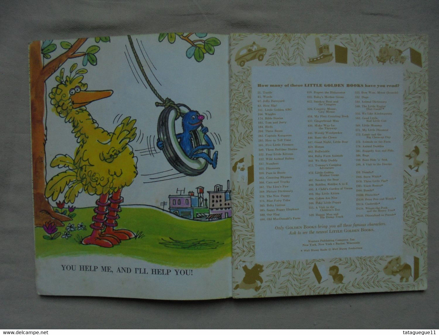 Ancien - Petit livre pour enfant - SESAME STREETThe Toggether Book - 1971