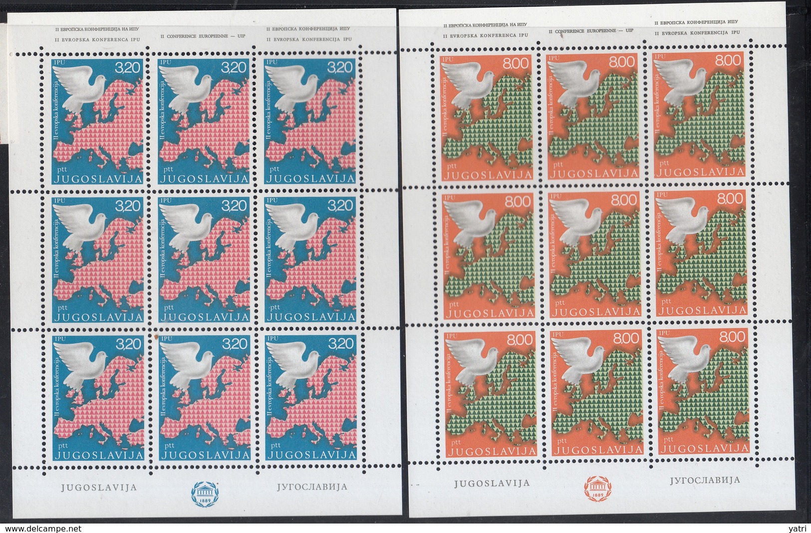 Jugoslavia - 1975 - 2° Conferenza Europea ** MNH - Idee Europee