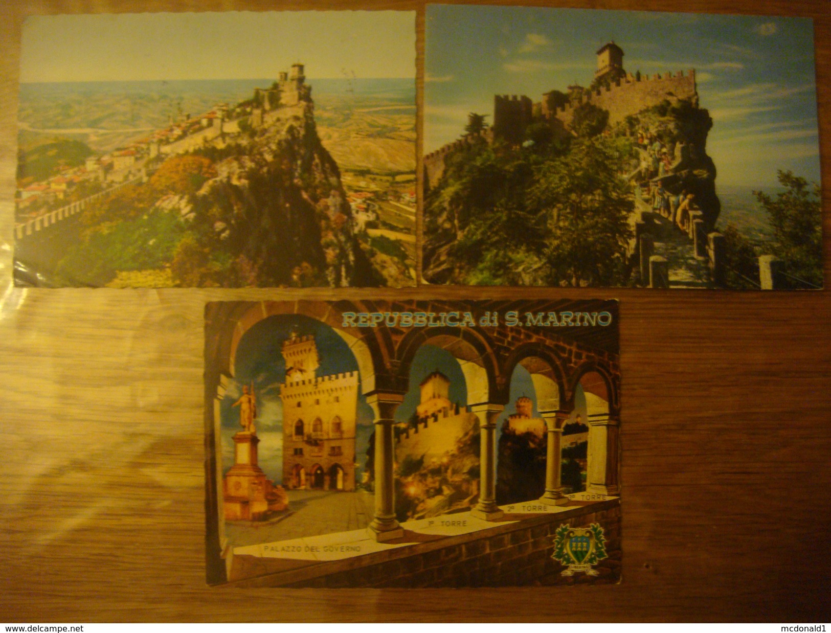 Lot De 6 Cartes De SAN MARINO - SAINT MARIN : Sacrario Scalette (voir Timbres Stamp Carte 5) - Saint-Marin