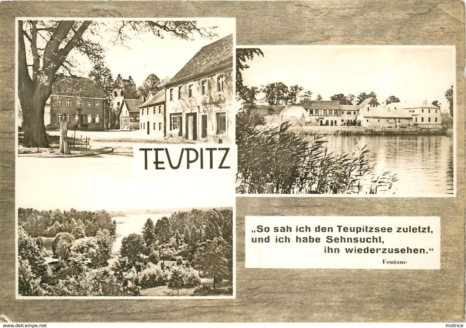 TEUPITZ - Carte Multi-vues. - Teupitz