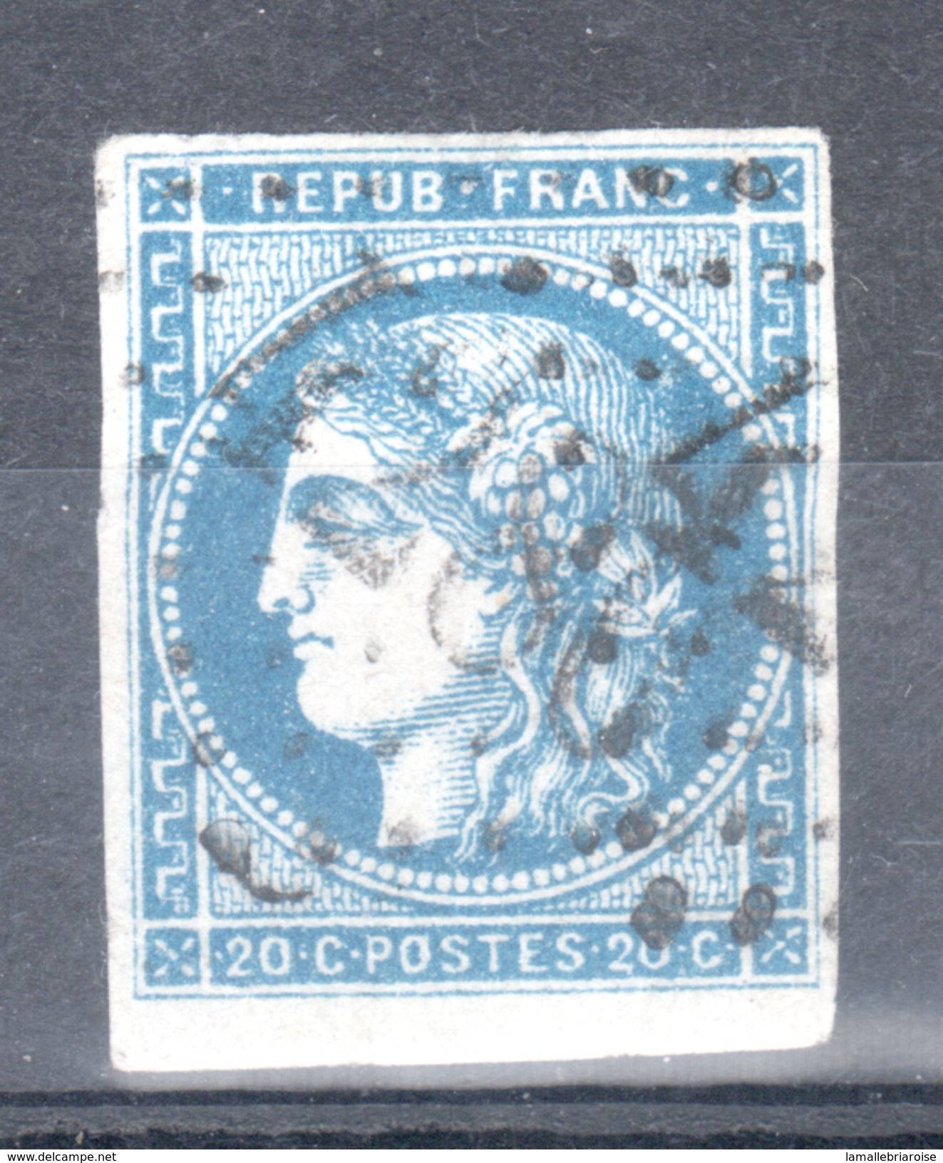 Emission De Bordeaux, Y & T N° 45A, Type II Report 1, Bleu Foncé, Cote 140&euro; - 1870 Emission De Bordeaux