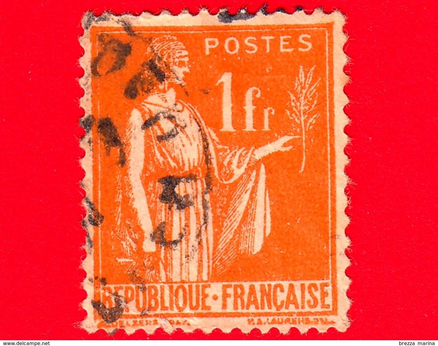 FRANCIA - Usato - 1933 - Allegorie Di Pace - 1 - 1932-39 Paix