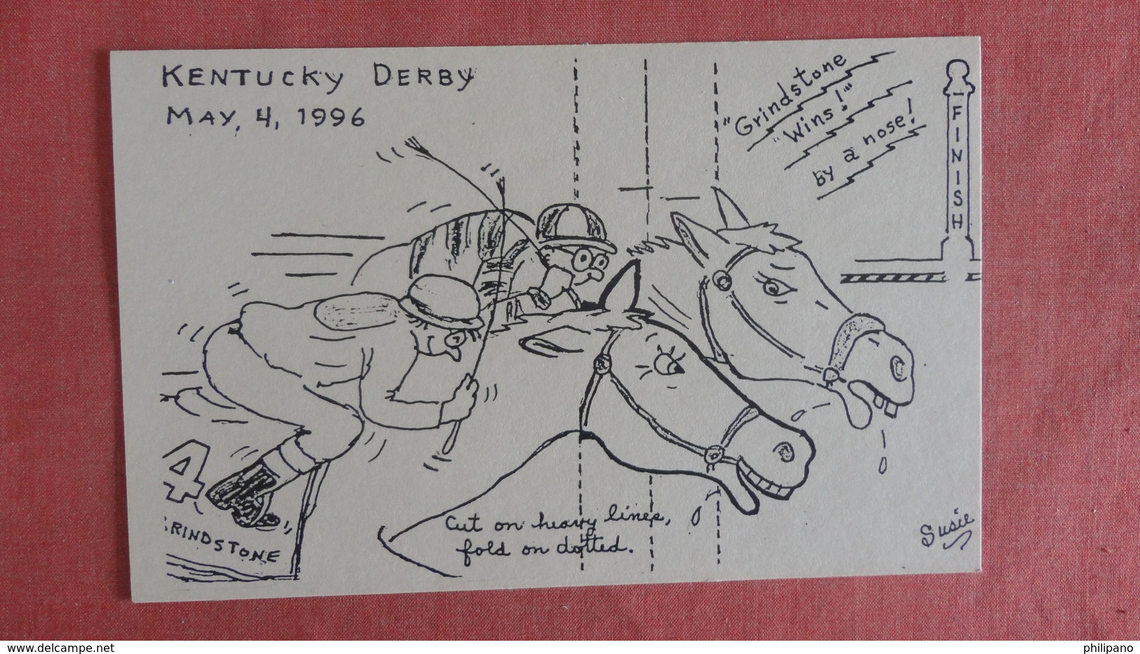 Signed Susie-- Kentucky Derby  May 4 1996 == Ref 2442 - Other & Unclassified