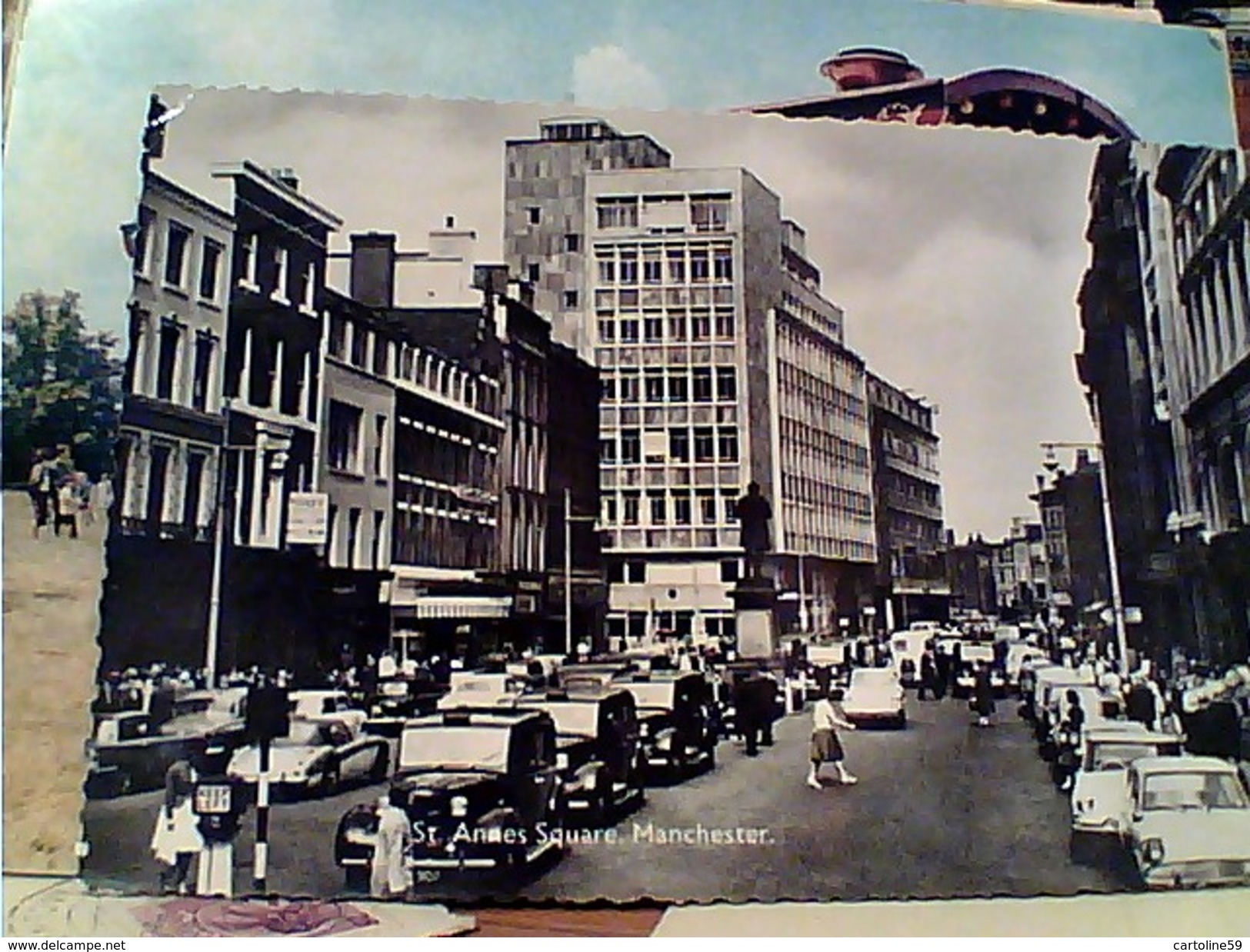 England Manchester St. Anne's Square Animated AUTO  CAR  VB1967 FW9538 - Manchester