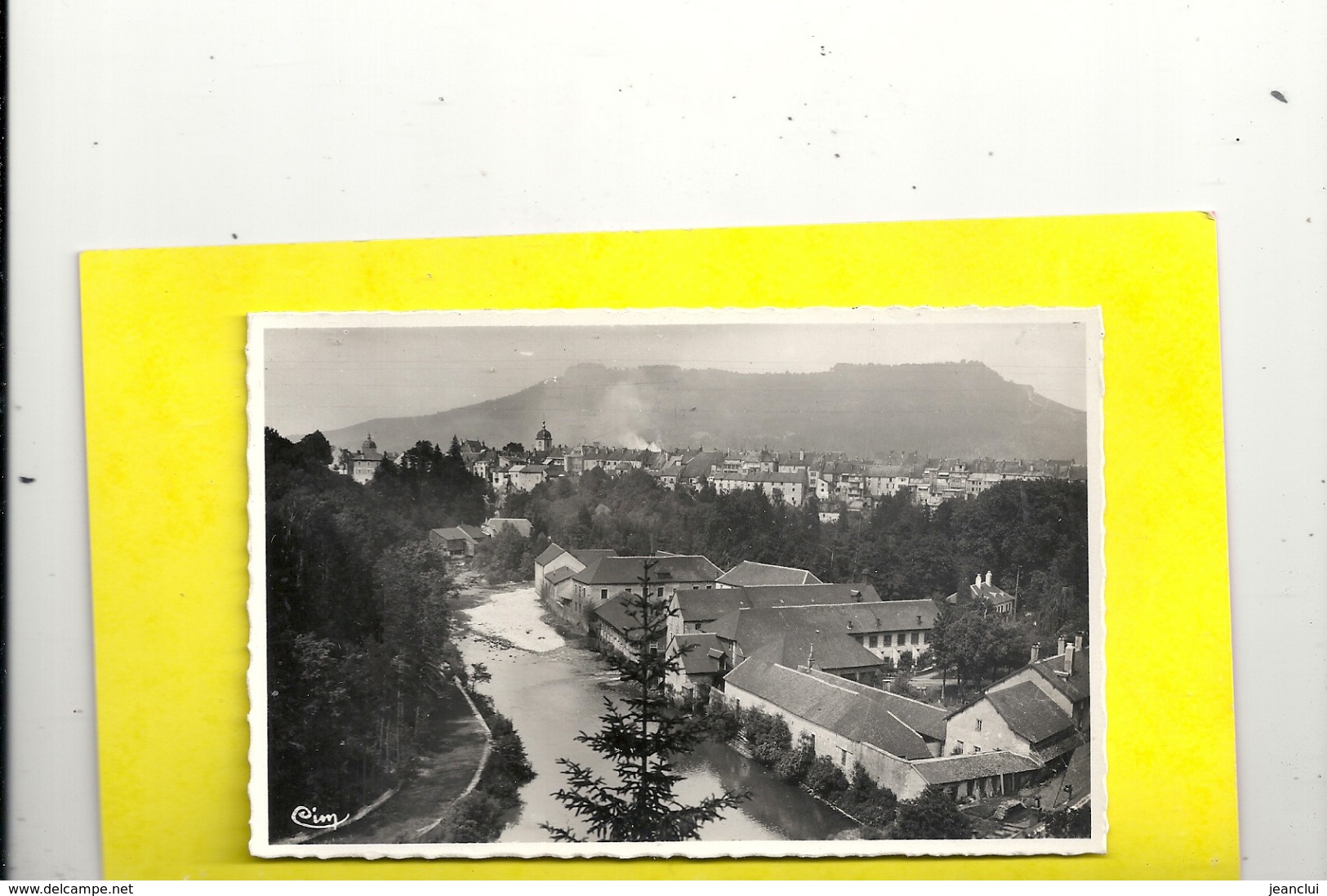 CHAMPAGNOLE - VUE GENERALE . AFFR AU VERSO LE 9-9-1948 . CARTE GLACEE . 2 SCANES - Champagnole