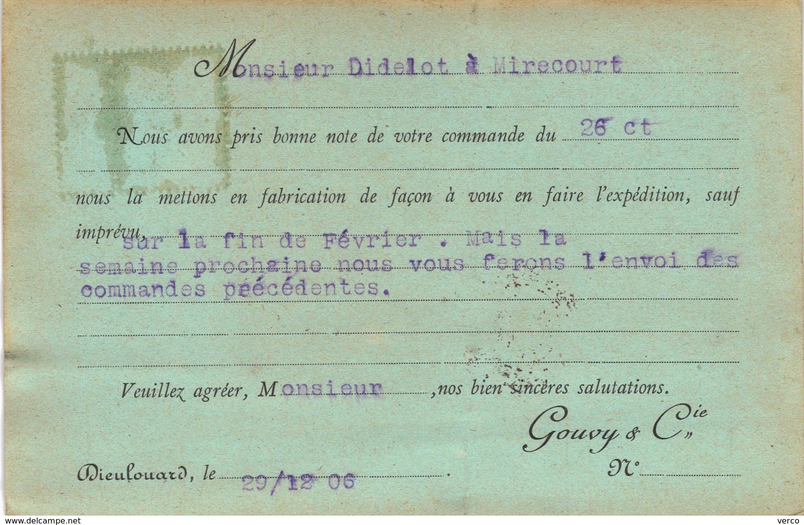 Carte Postale Ancienne De DIEULOUARD - Dieulouard