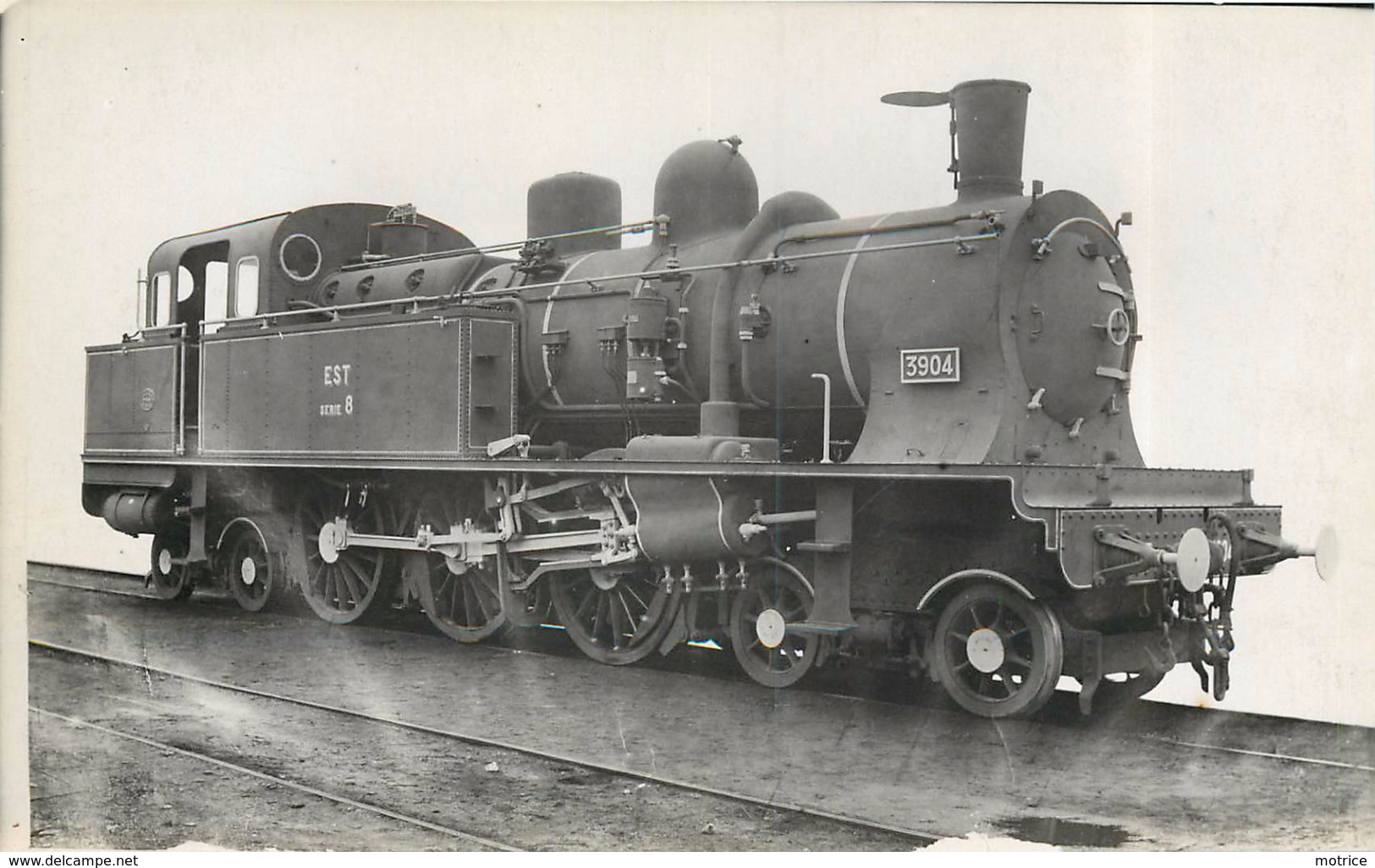 LOCOMOTIVE 3904 (série 8) Chemins De Fer De L'Est  (ancien Retirage Photo,format Carte Ancienne) - Treni