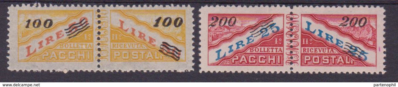 1948-50 Pacchi Postali 33/34 MNH - Parcel Post Stamps