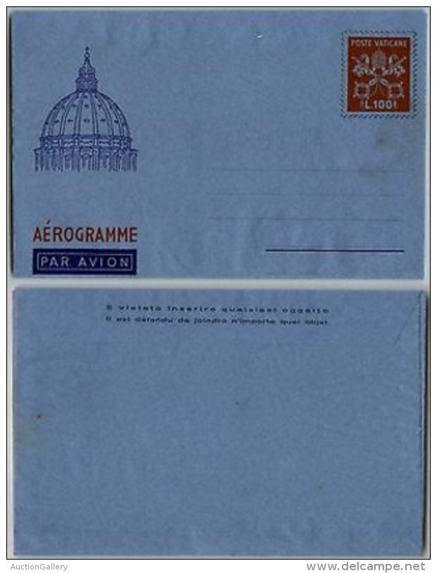 VATICANO-Aerogramma 100L(A7) - Nuovo - Altri & Non Classificati