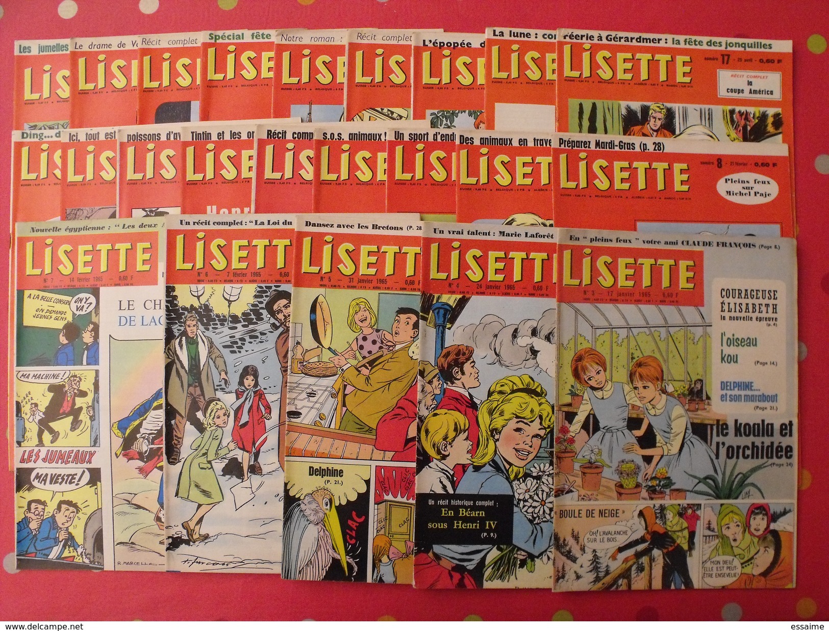 Lisette. 23 N° De 1965. Revue Pour Fillette. - Lisette