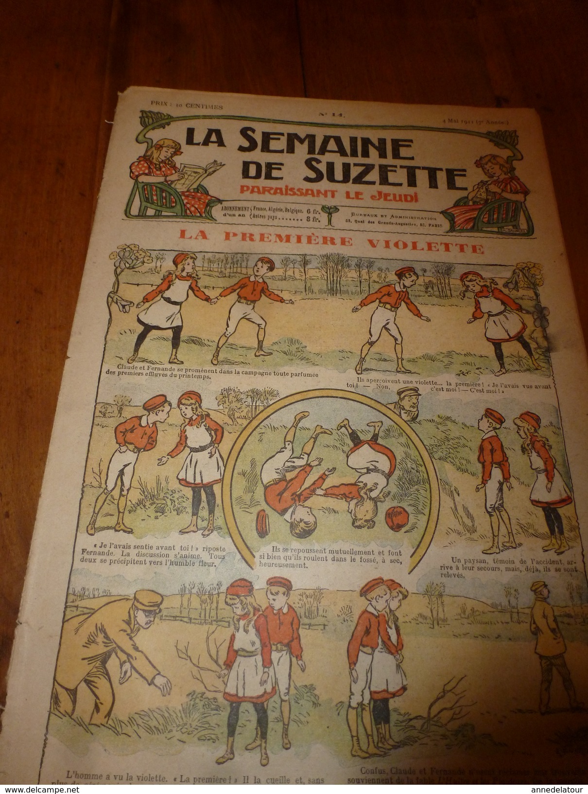 1911(LSDS) :La Fée Aux Papillons ; Les Louanges De La Petite Princesse ; Etc - La Semaine De Suzette