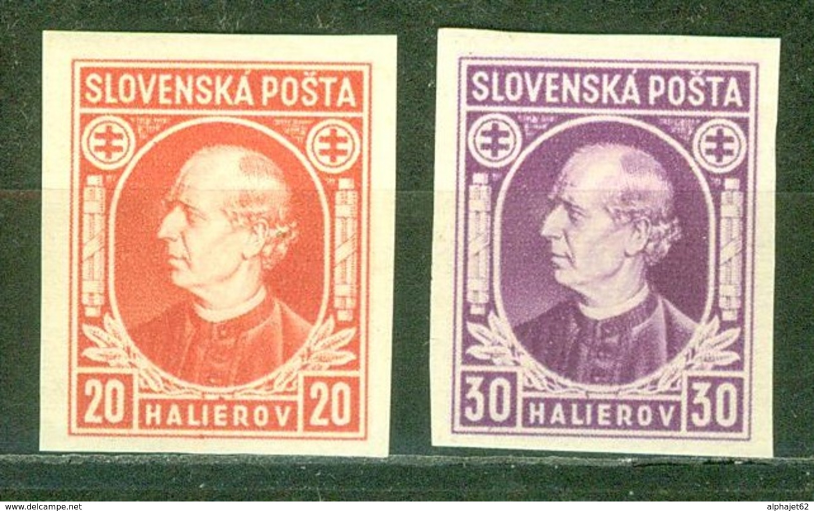 Etat Slovaque - SLOVAQUIE - Monseigneur Andrej Hlinka - N° 24-25 * - 1939 - Nuovi