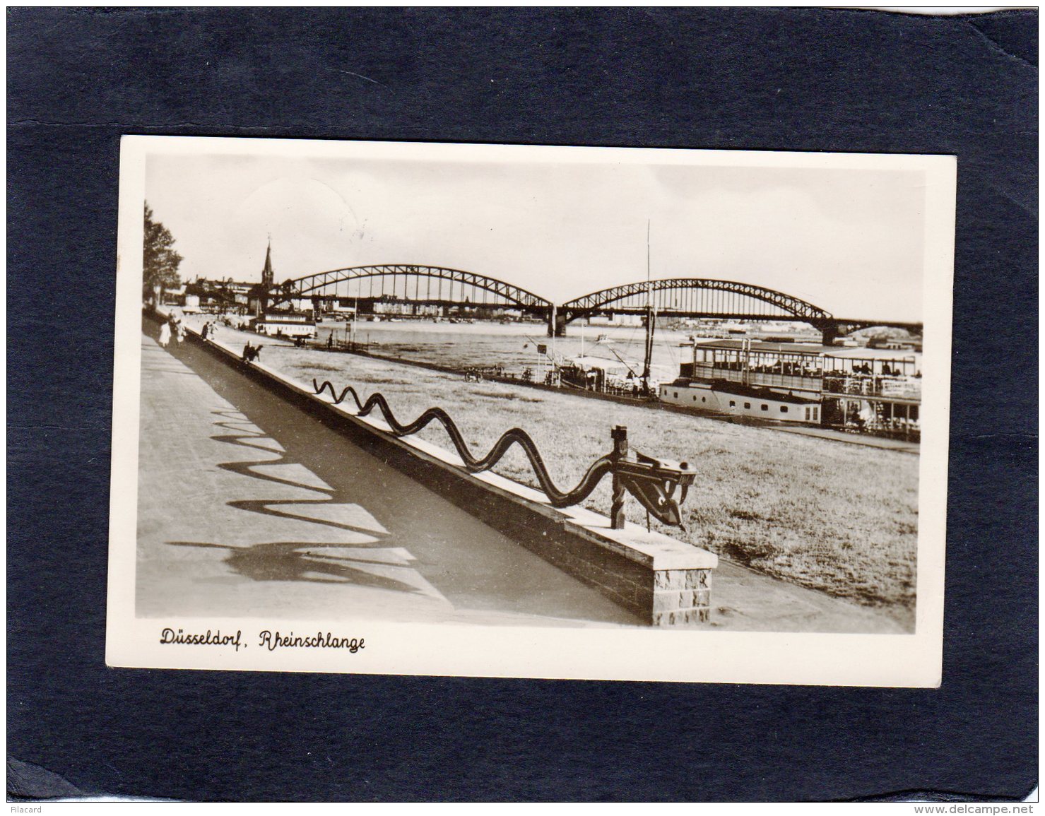 66377    Germania,  Dusseldorf,  Rheinschlange,  VG  1949 - Düsseldorf