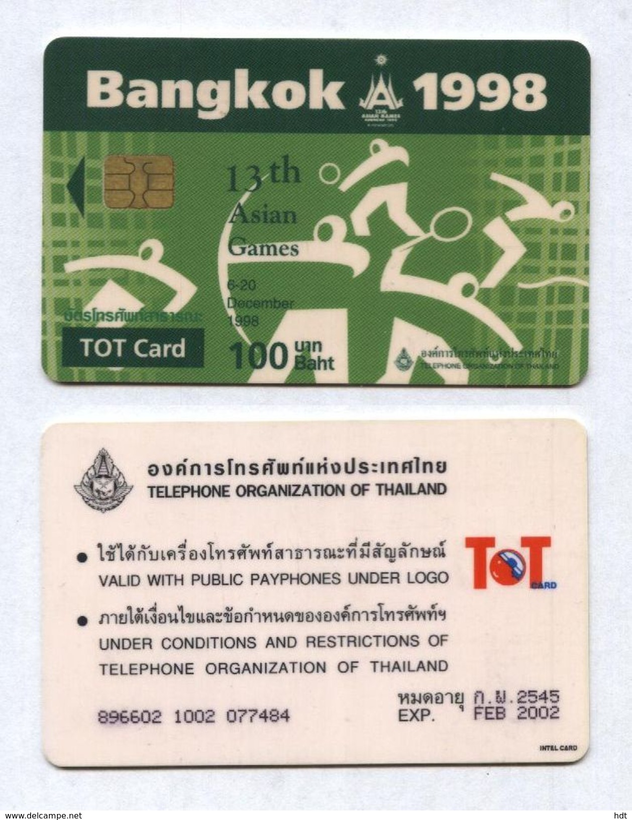 Thailand - 1998 Chip - Asian Games - Tailandia