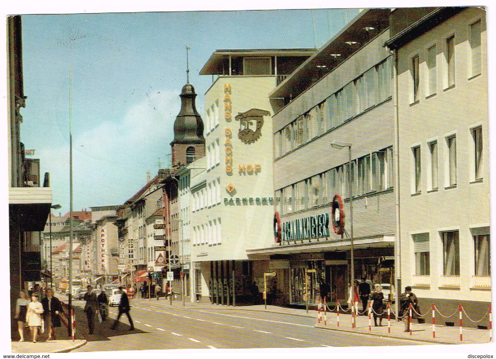 T1425 Pirmasens Pfalz - Schlossstrasse Mit Hans Sachs Hof / Viaggiata 1979 - Pirmasens