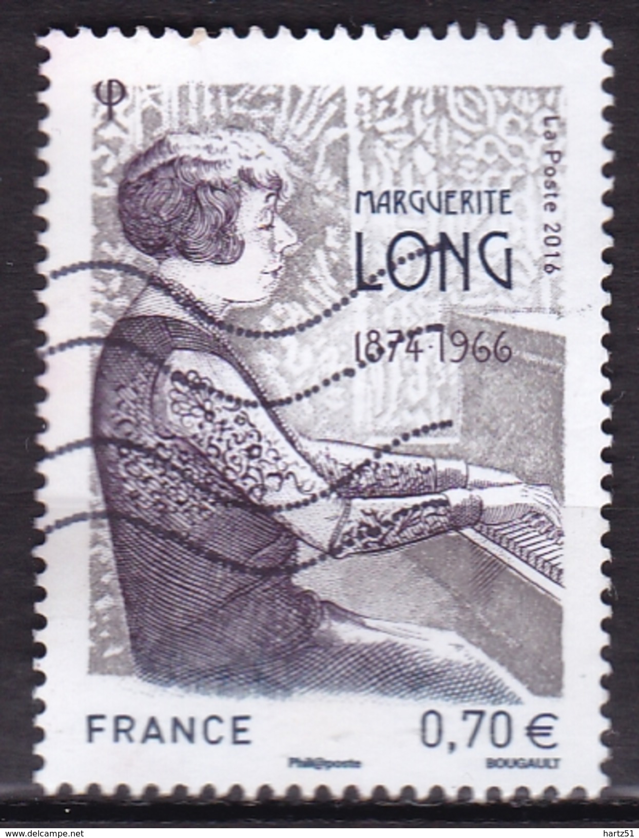 France - N° 5032 Oblitéré - Marguetite Long - Année 2016 - Oblitérés