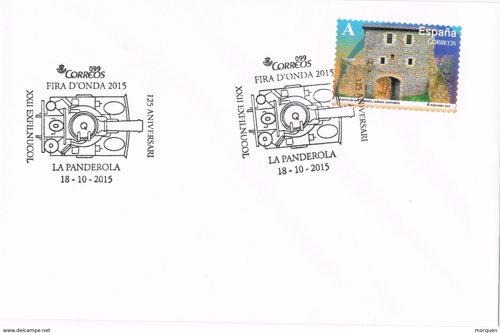 20783. Carta Exposcion ONDA (Castellon) 2015. LA PANDEROLA Tranvia - Cartas & Documentos