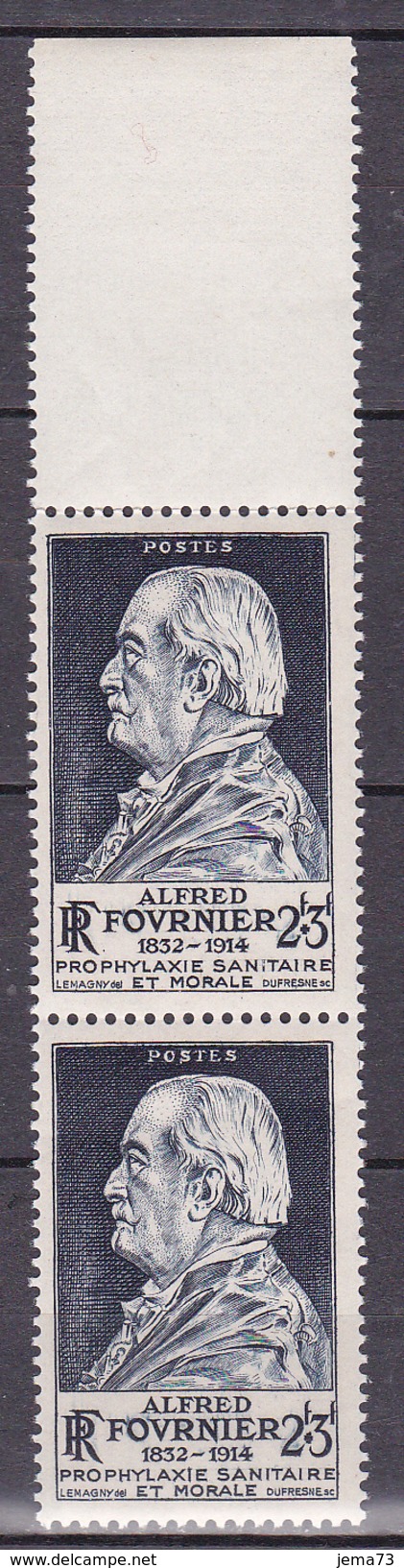 N° 789 Alfred Fournier Type De 1946 : Une Paire De 2  Timbres Neuf Impéccable Sans Charnière - Unused Stamps