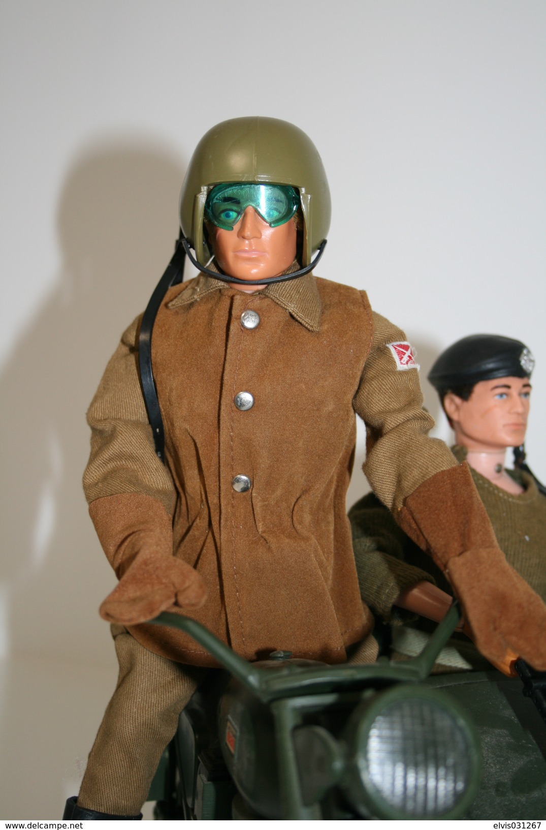 Vintage ACTION MAN EAGLE EYE : DISPATCH RIDER - + LEAFLET - Original Hasbro 1970 - Palitoy - GI JOE - Action Man