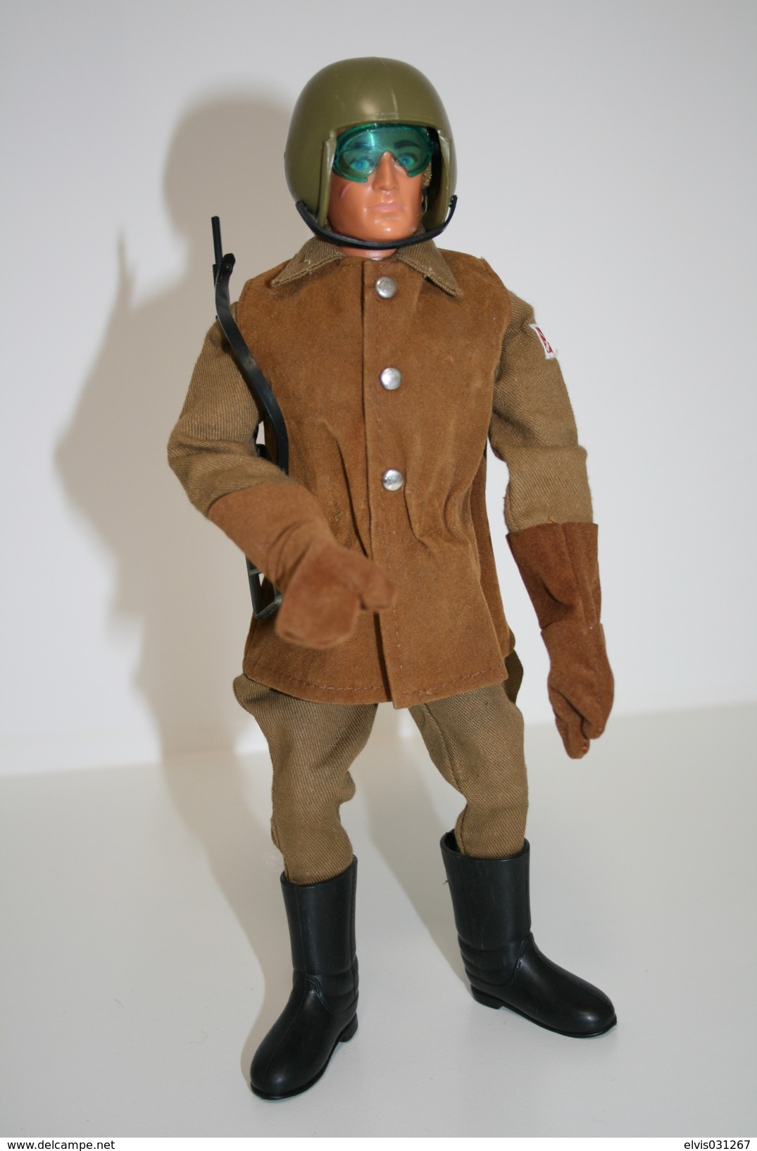 Vintage ACTION MAN EAGLE EYE : DISPATCH RIDER - + LEAFLET - Original Hasbro 1970 - Palitoy - GI JOE - Action Man