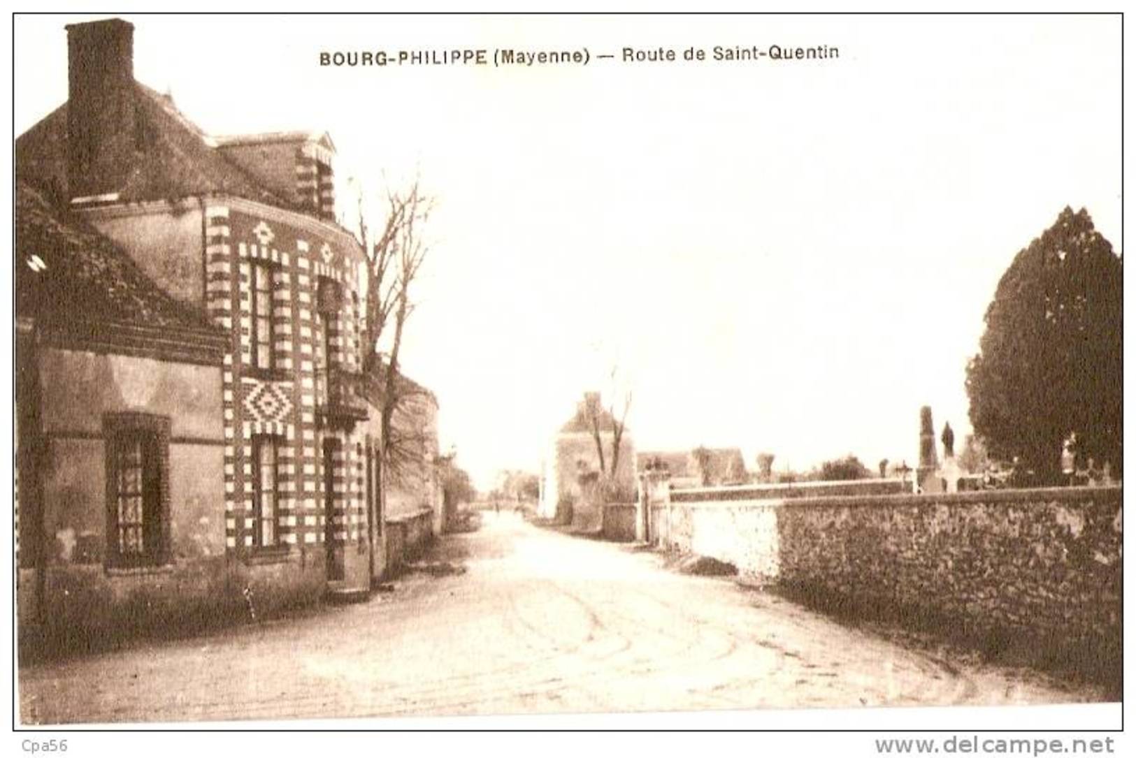 Village De BOURG-PHILIPPE - 53 Mayenne - Route De SAINT-QUENTIN - Autres & Non Classés