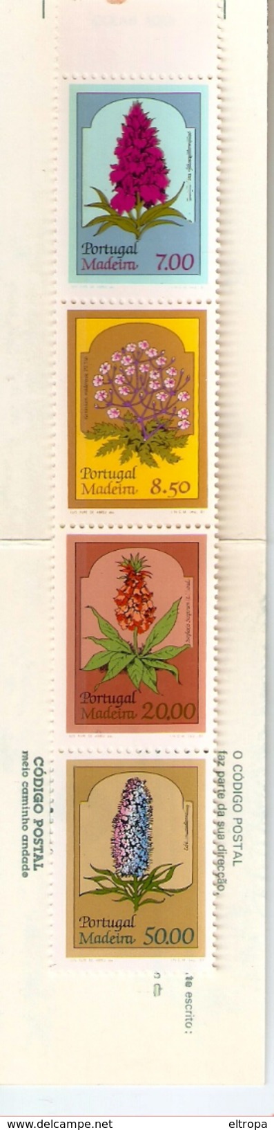 PORTUGAL 1981 Madeira Flowers Mint Complete Stamp Booklet - Booklets