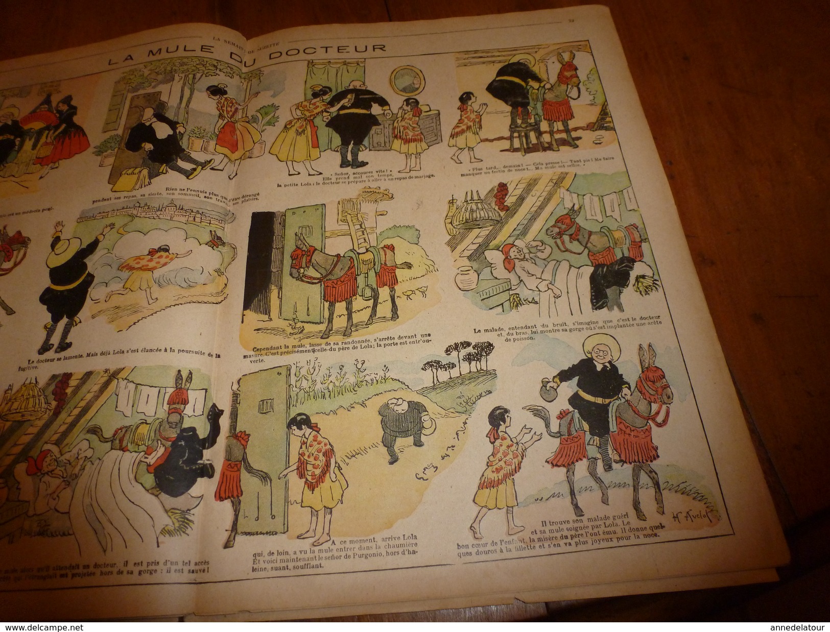1911 LSDS :La Mule Du Docteur ; Calendrier Japonais ; Le Repas Du Petit Oiseau; Etc - La Semaine De Suzette