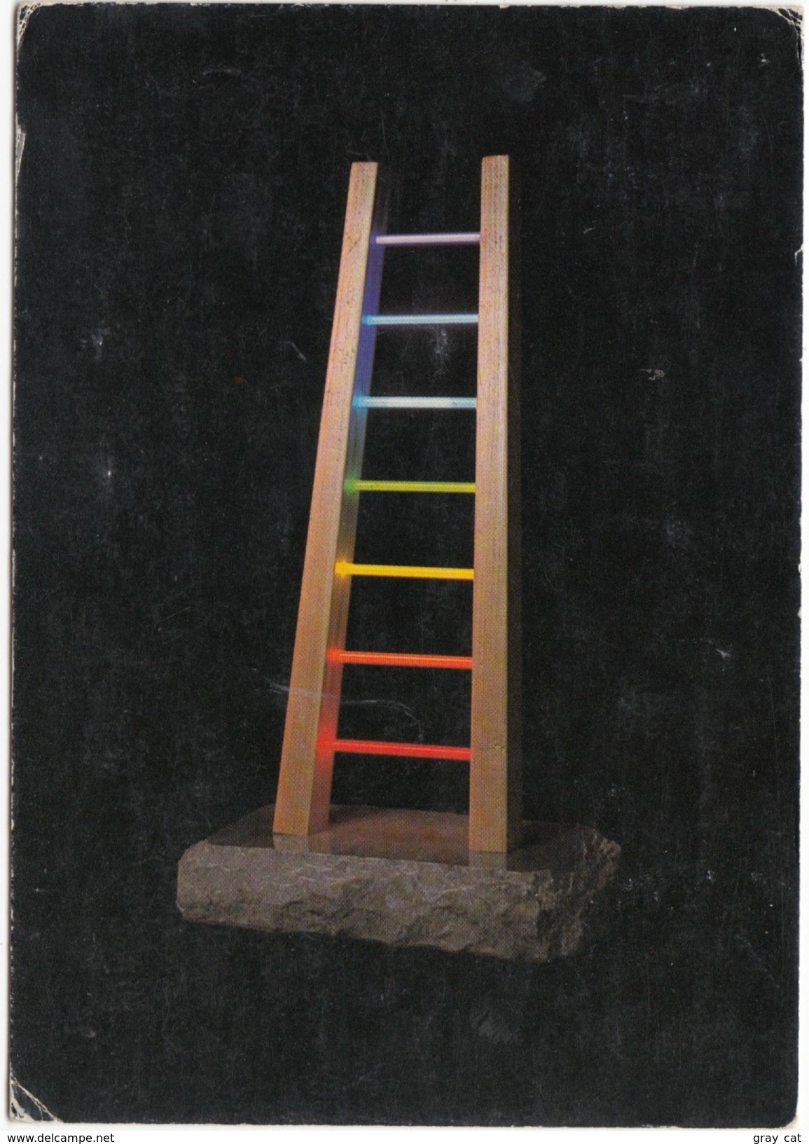 ANTONIO PETICOV, Scala Cromatica, 1987 Used Postcard [19208] - Sculptures