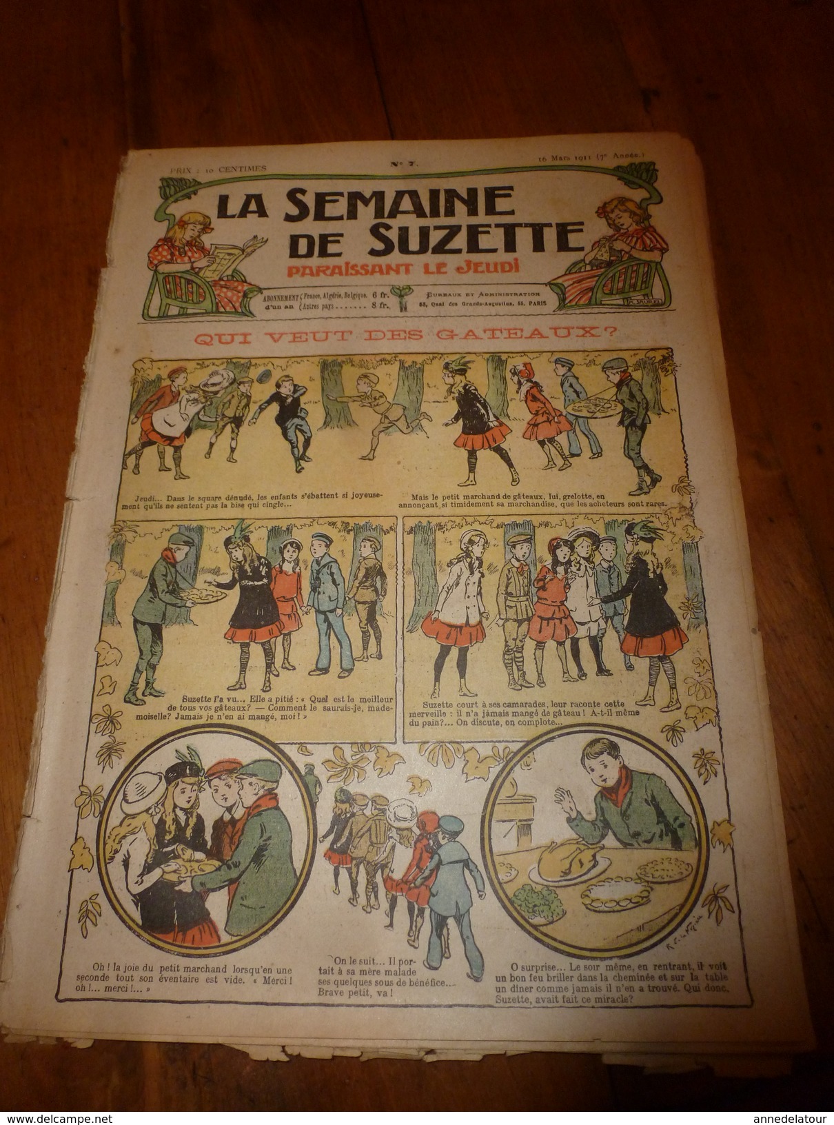 1911 LSDS :Qui Veut Des Gâteaux,dessins R. De La Nézière;Coiffures De Jeunes Filles De 13 à 16 Ans;La DANSE Des LETTRES - La Semaine De Suzette