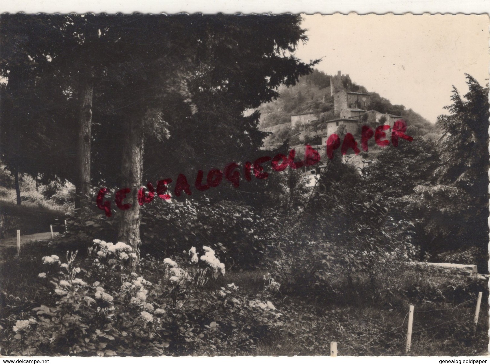 07 - LAMASTRE - LE PARC ET LES RUINES DU CHATEAU DE LAMASTRE - EDITEUR CELLARD N° 50007 -   1962 - Lamastre