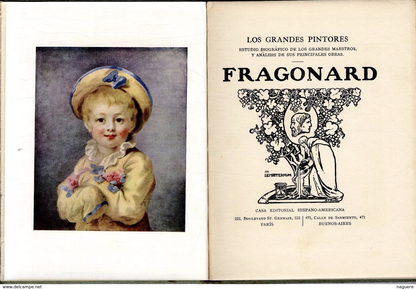 LOS GRANDES PINTORES  FRAGONARD  HISPANO AMERICA  N° 15   80 PAGES BELLES ILLUSTRATIONS PRESENTES - History & Arts