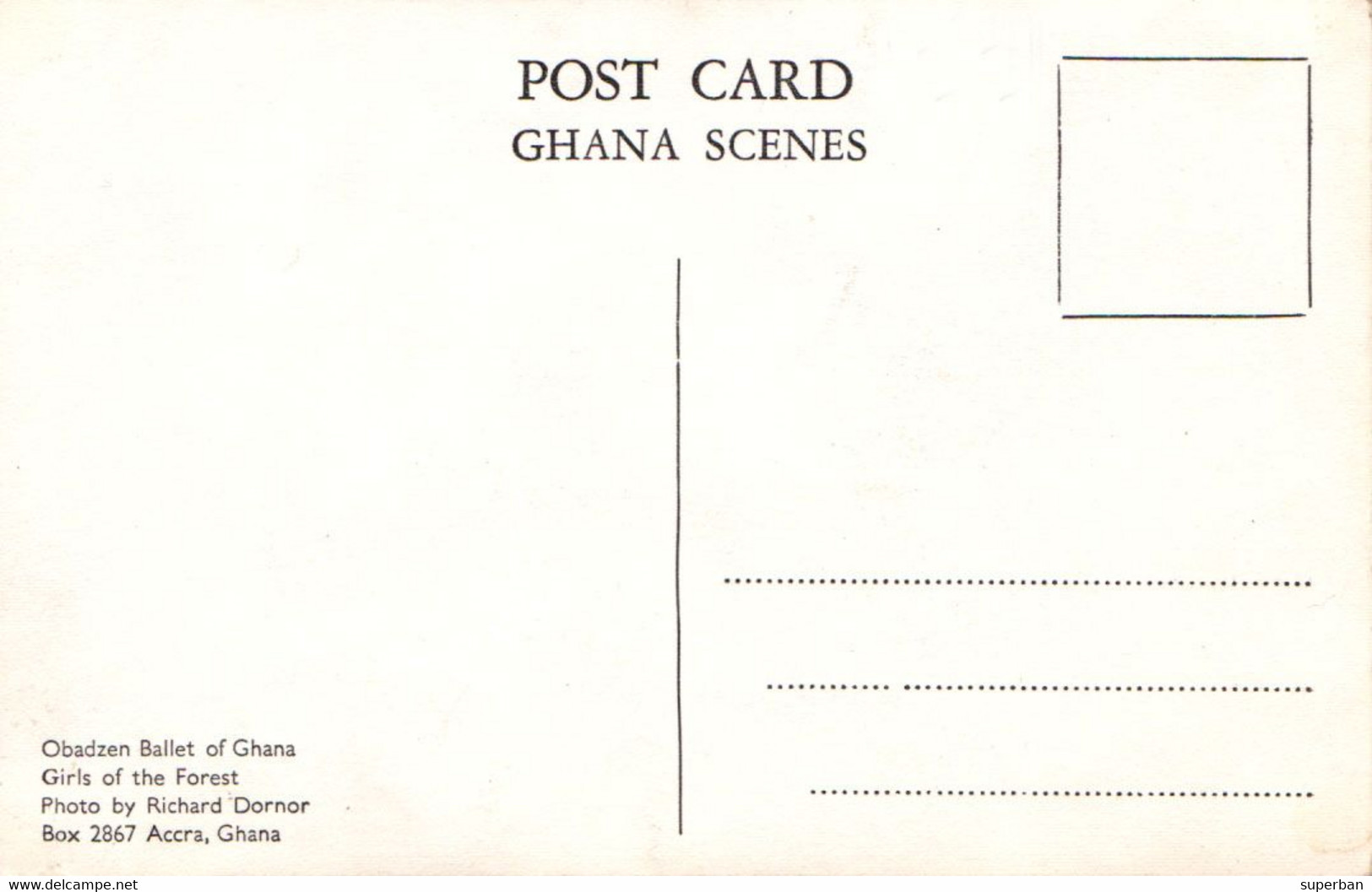 OBADZEN BALLET Of GHANA : GIRLS OF FOREST - CARTE VRAIE PHOTO / REAL PHOTO POSTCARD - ANNÉE / YEAR ~ 1950 - '60 (v-341) - Ghana - Gold Coast