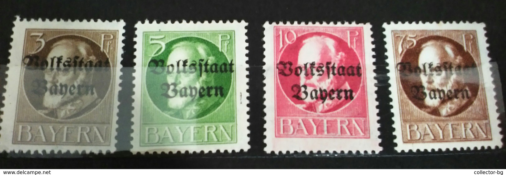 ANTIQUE RARE COLLECTIBLE SET OF BAYERN BAVARIA GERMANY POSTAGE STAMPS