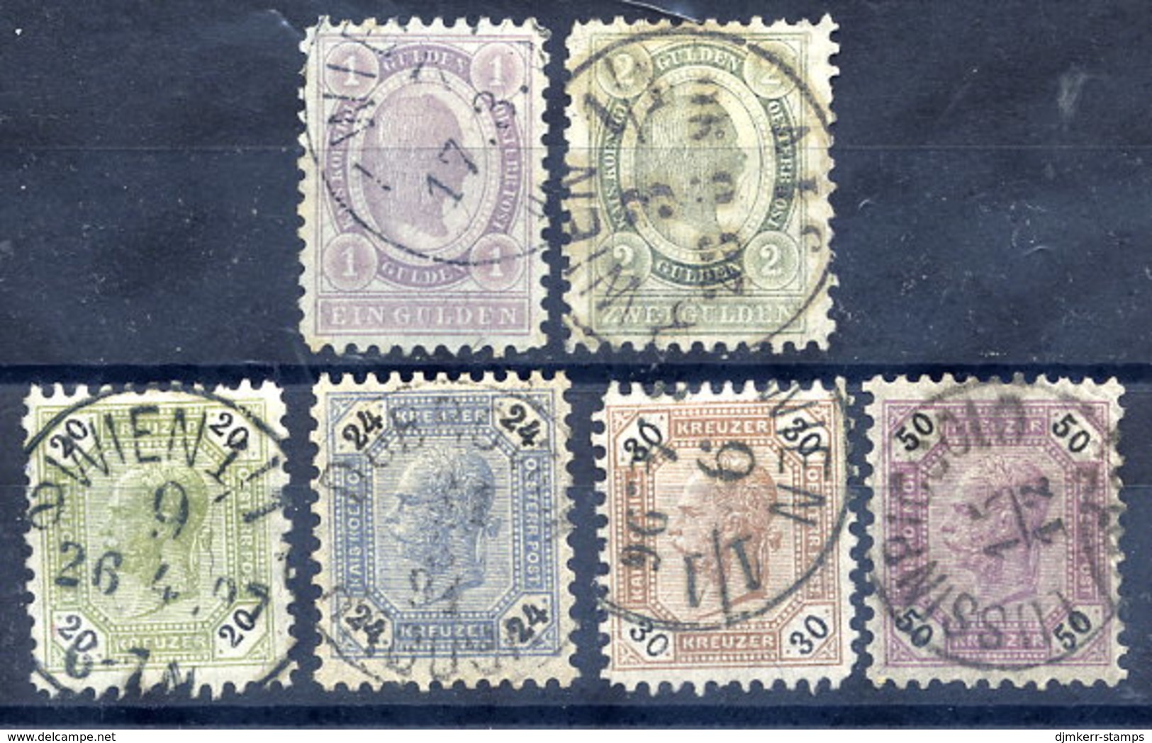 AUSTRIA 1891-96 Franz Joseph Definitive Set  Of 6 Fine Used.  Michel 63-68 - Oblitérés