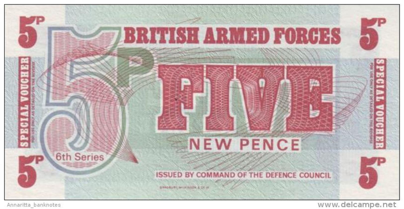 GREAT BRITAIN 5 NEW PENCE ND (1972) P-M47 UNC  [GBRM47] - British Troepen & Speciale Documenten