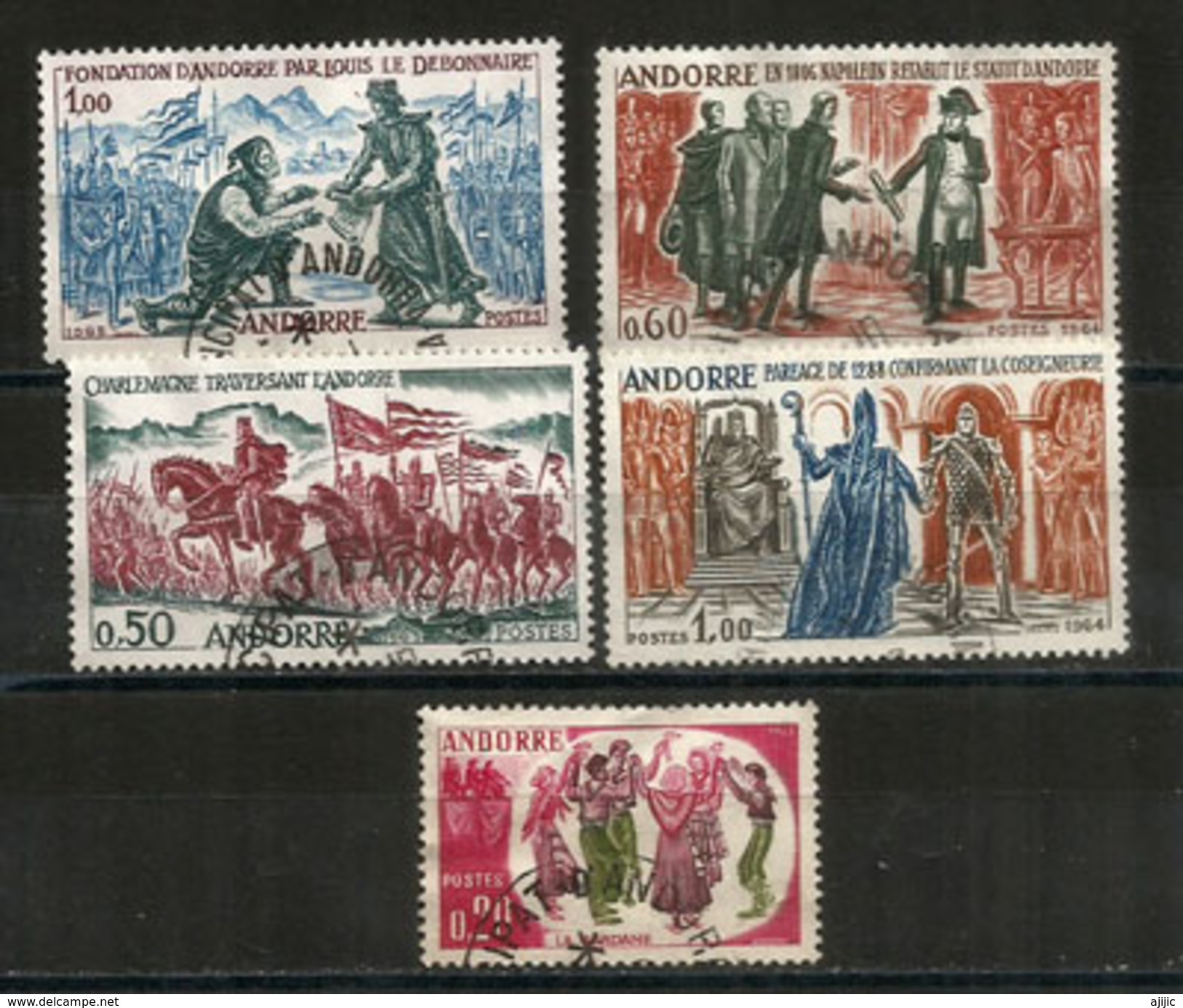 Année 1963, 5 Timbres Oblitérés, Cachets Ronds, 1 ère Qualité, Forte Côte 78,00 &euro; - Années Complètes