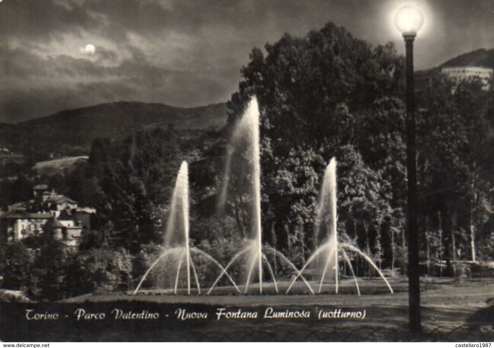 Torino - Parco Valentino - Nuova Fontana Luminosa (notturno) - Parcs & Jardins