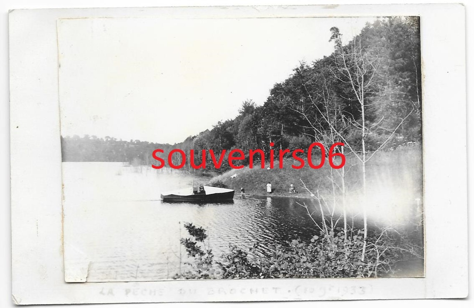 Ducey  Environ  - Carte Photo -  Baie De L'ange Mikael Au Niveau Des Basses Eaux ,bâteau Pêche Au Brochet - Ducey