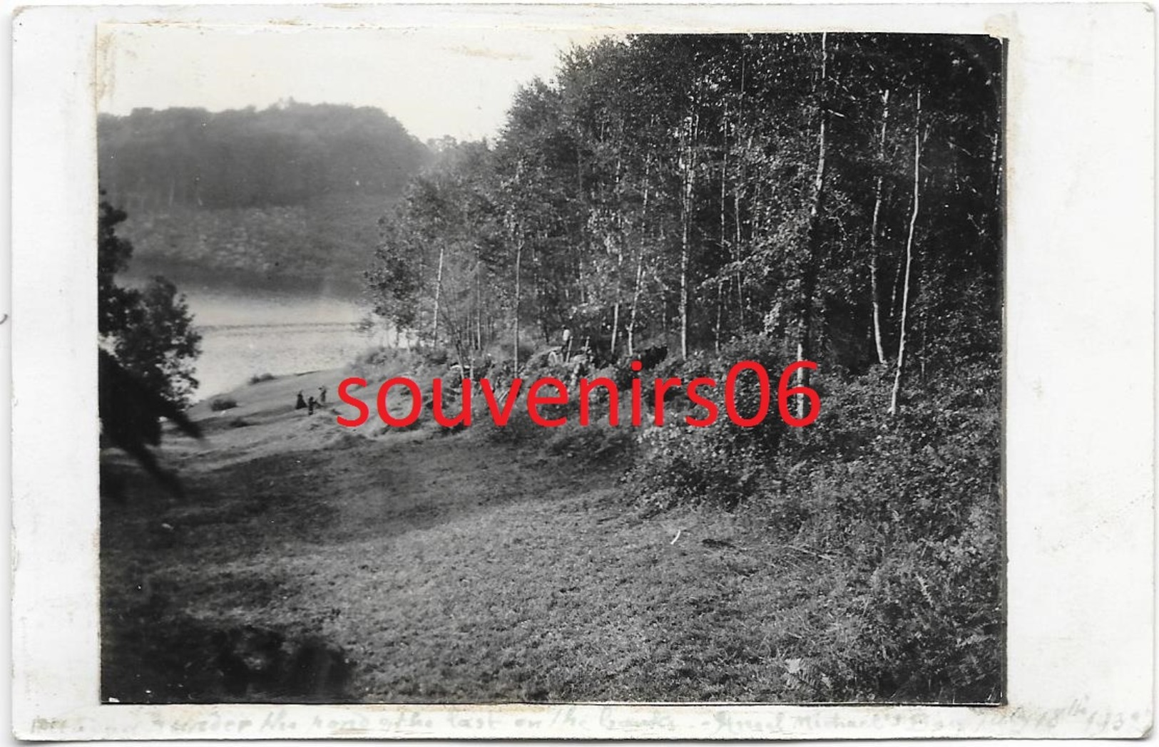 Ducey  Environ  - Carte Photo -  Vallée Baie De L'ange Mikael  Petite Scène Fenaison Dans  La Descente - Ducey