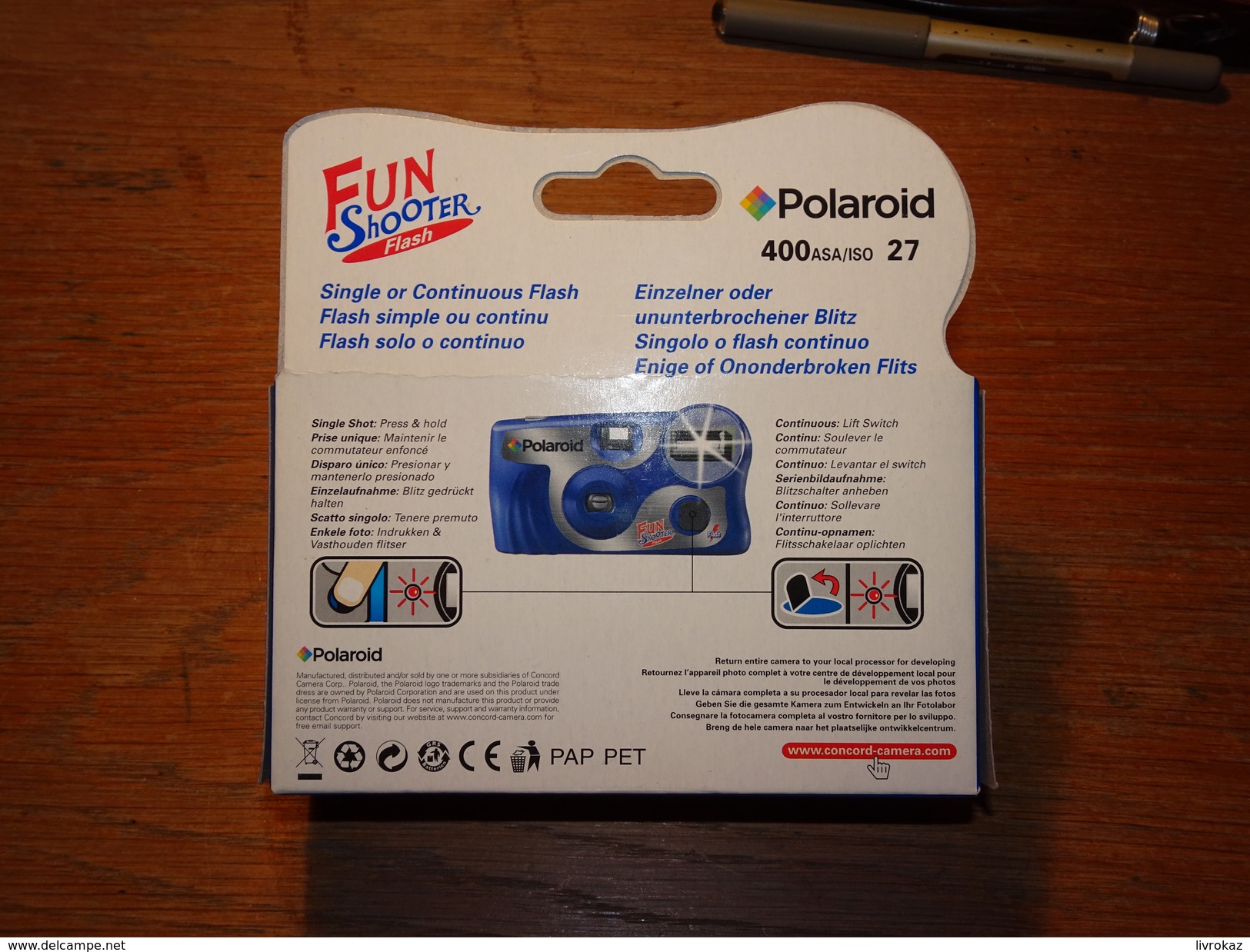 Appareil Photo POLAROID Fun Shooter Flash 27 Poses 400 Asa Dans Son Emballage D'origine Jamais Utilisé - Appareils Photo