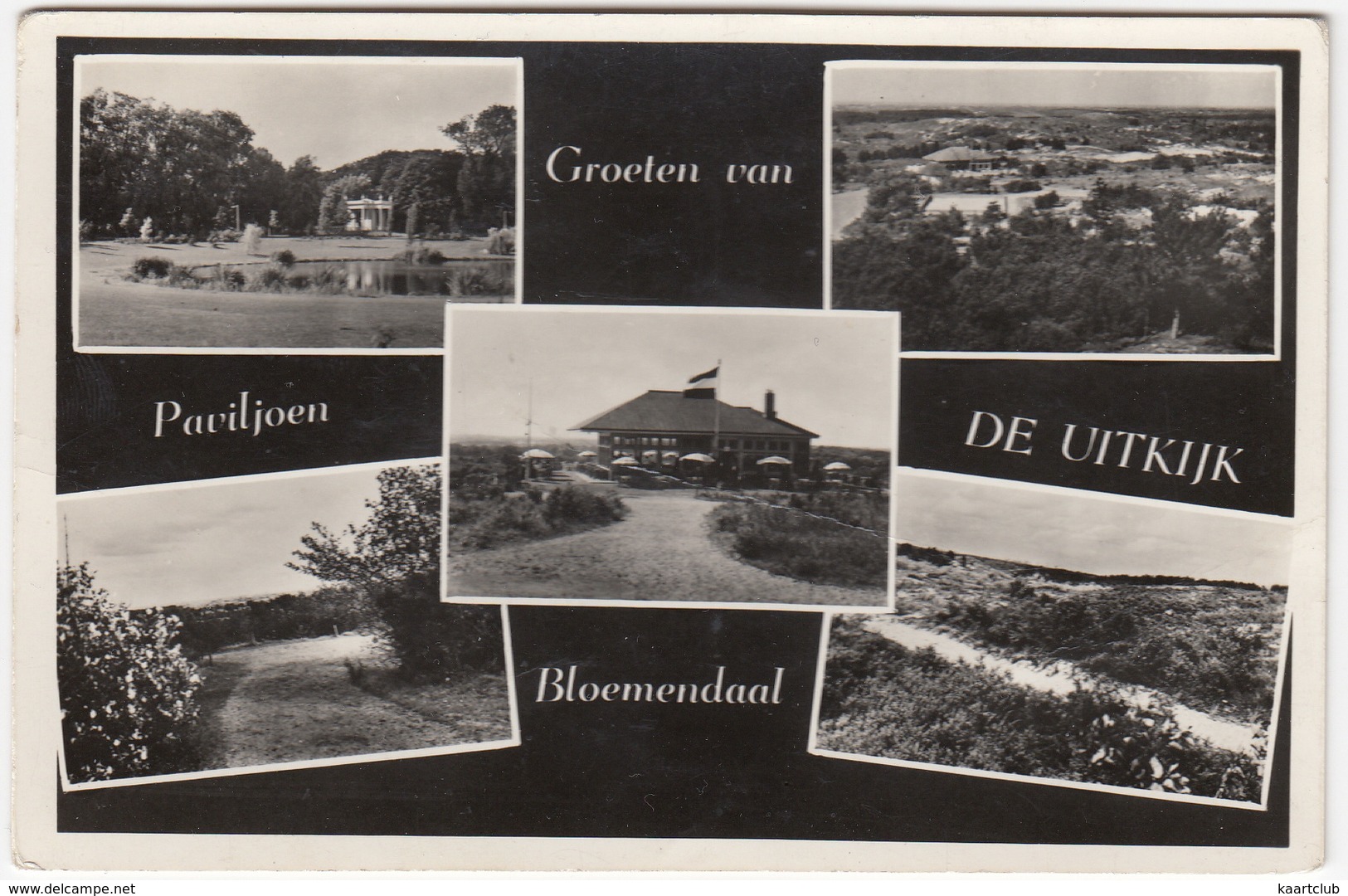 Bloemendaal - 'Groeten Van Paviljoen 'De Uitkijk'' - Café-Restaurant  -  Multiview  -  (Noord-Holland/ Nederland) - Bloemendaal