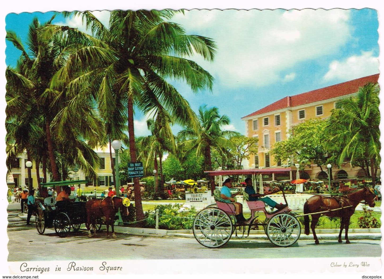 T1438 Bahamas - Nassau - Carriages In Rawson Square / Non Viaggiata - Bahamas