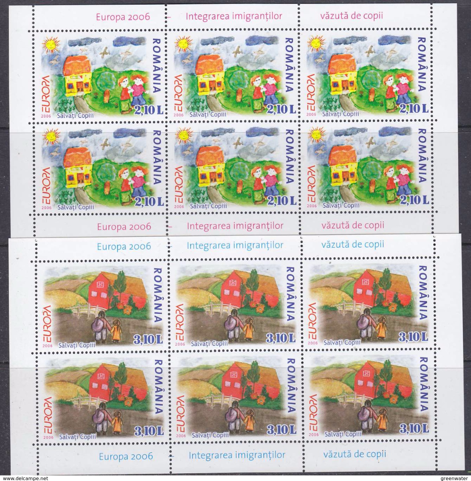 Europa Cept 2006 Romania 2v  Sheetlets ** Mnh (F6042) - 2006