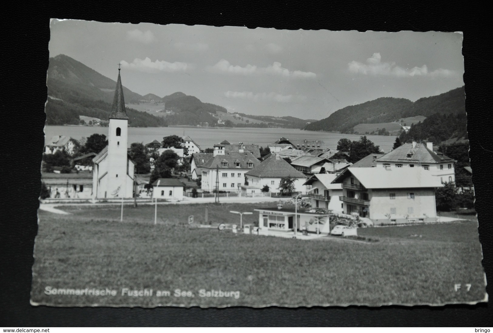 96- Sommerfrische Fuschl Am See, Salzburg Mit Esso Station / Autos / Cars / Coches - Sonstige & Ohne Zuordnung