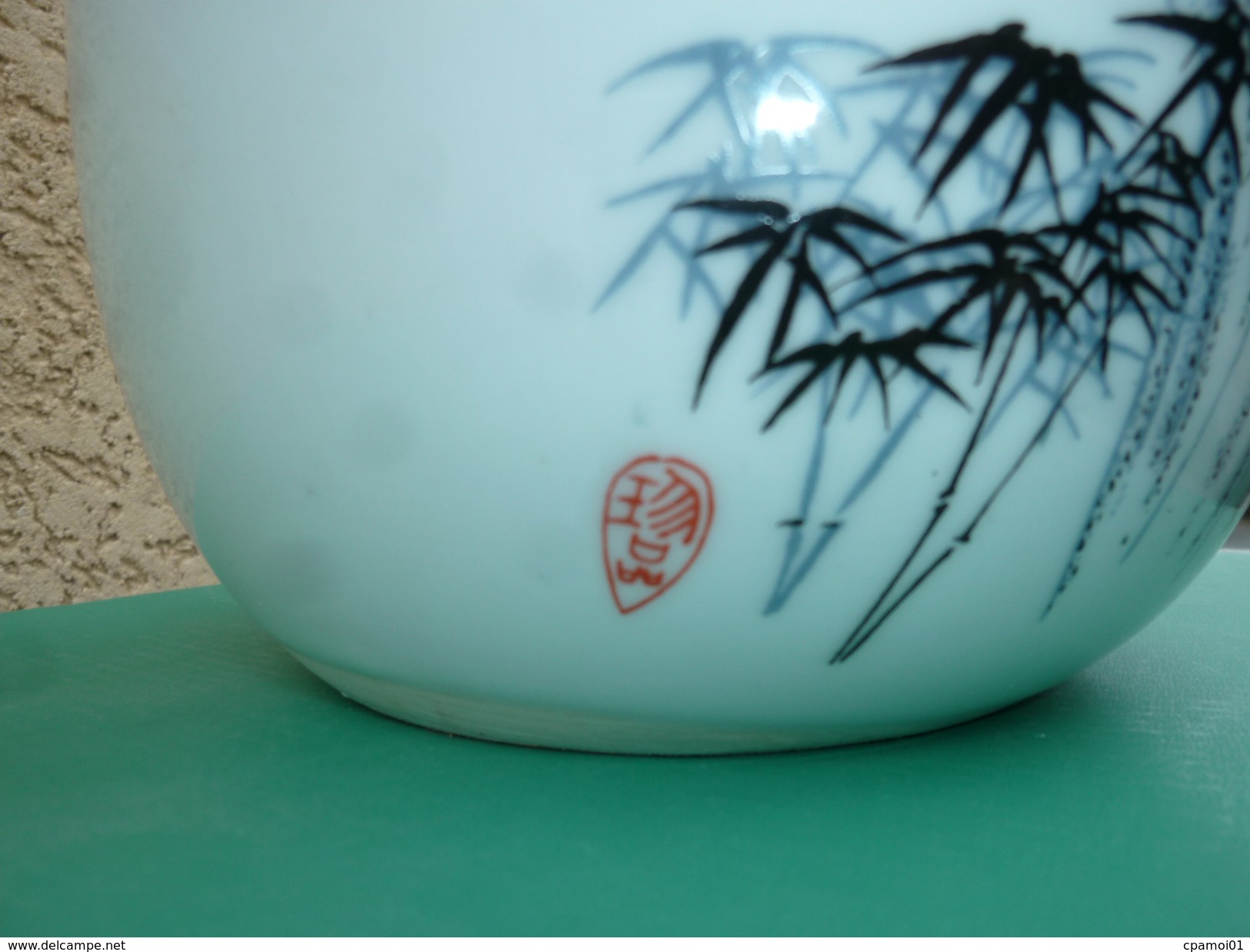 CHINA / DECORATIVE ZHONGGUO JINGDEZHEN ZHI CHINESE VASE WITH BAMBOOS / CHINE / VASE CHINOIS AVEC BAMBOUS - Asian Art