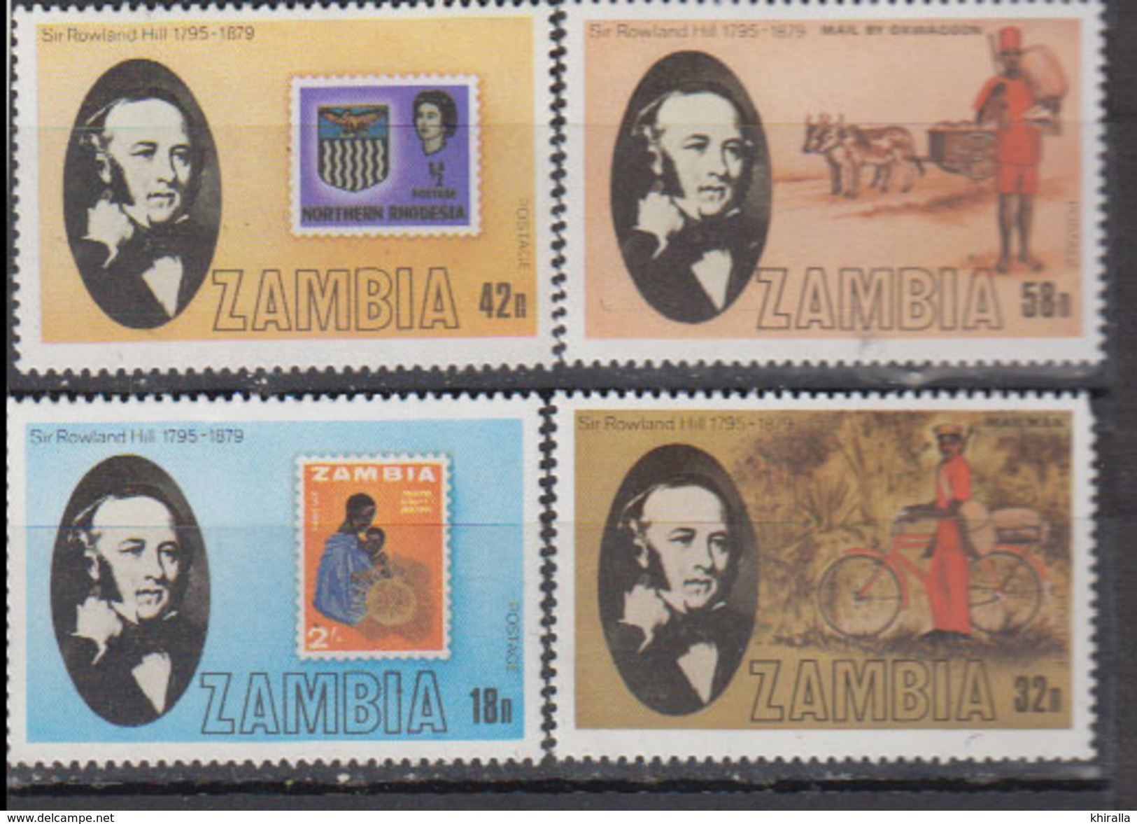 ZAMBIE    1980         N ° 201 / 204   +  BF  6       COTE   9 , 00   EUROS - Zambie (1965-...)