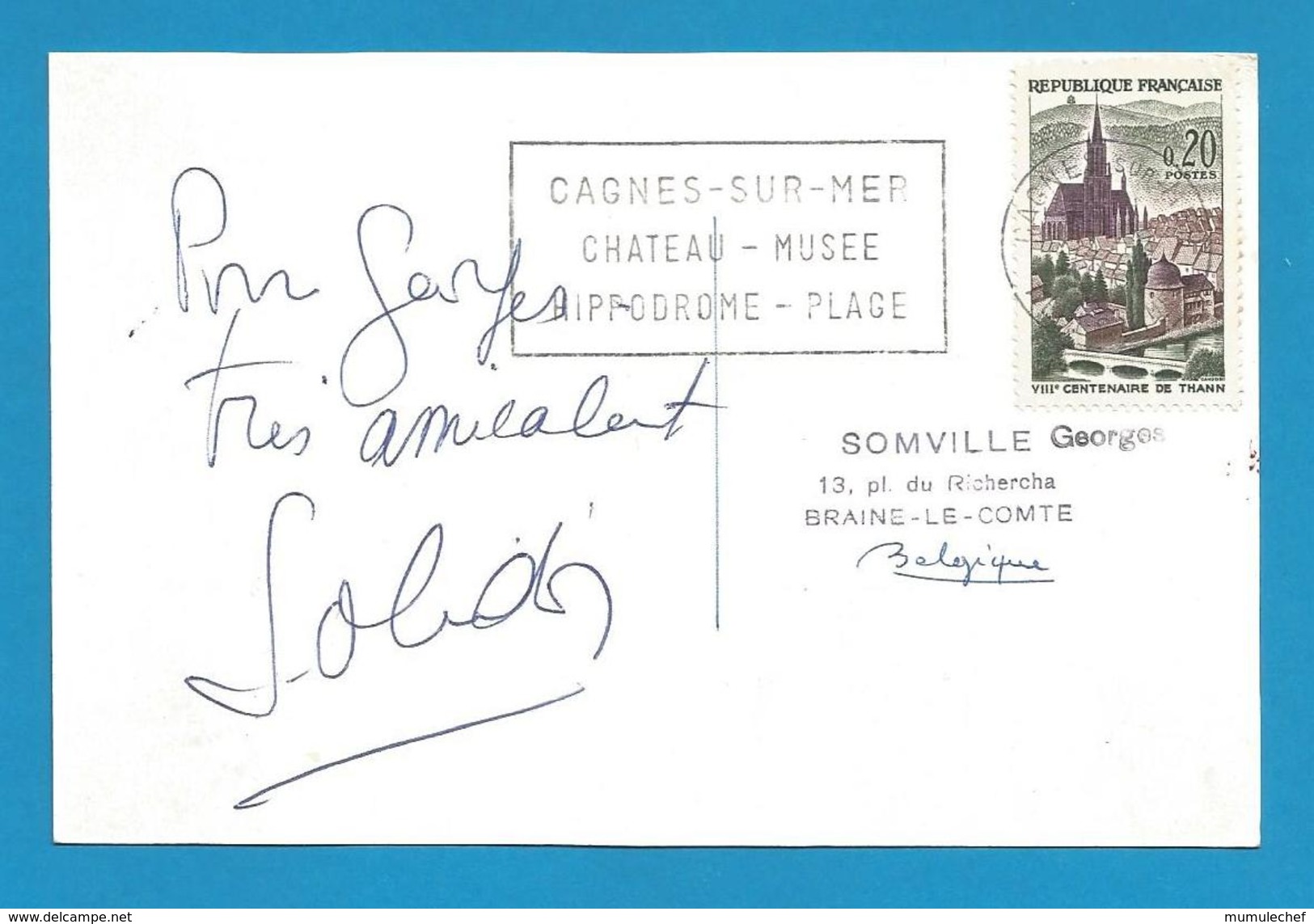 (A352) Signature / Dédicace / Autographe Original De Suzy Solidor - Chanteuse, Actrice Et Romancière Française - Autres & Non Classés