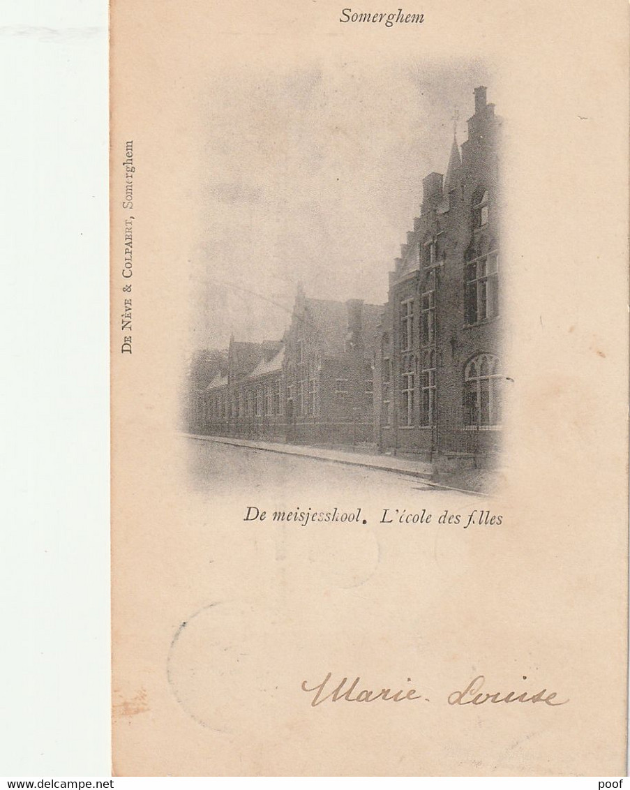 Somerghem / Zomergem : Meisjesschool  1901 - Zomergem