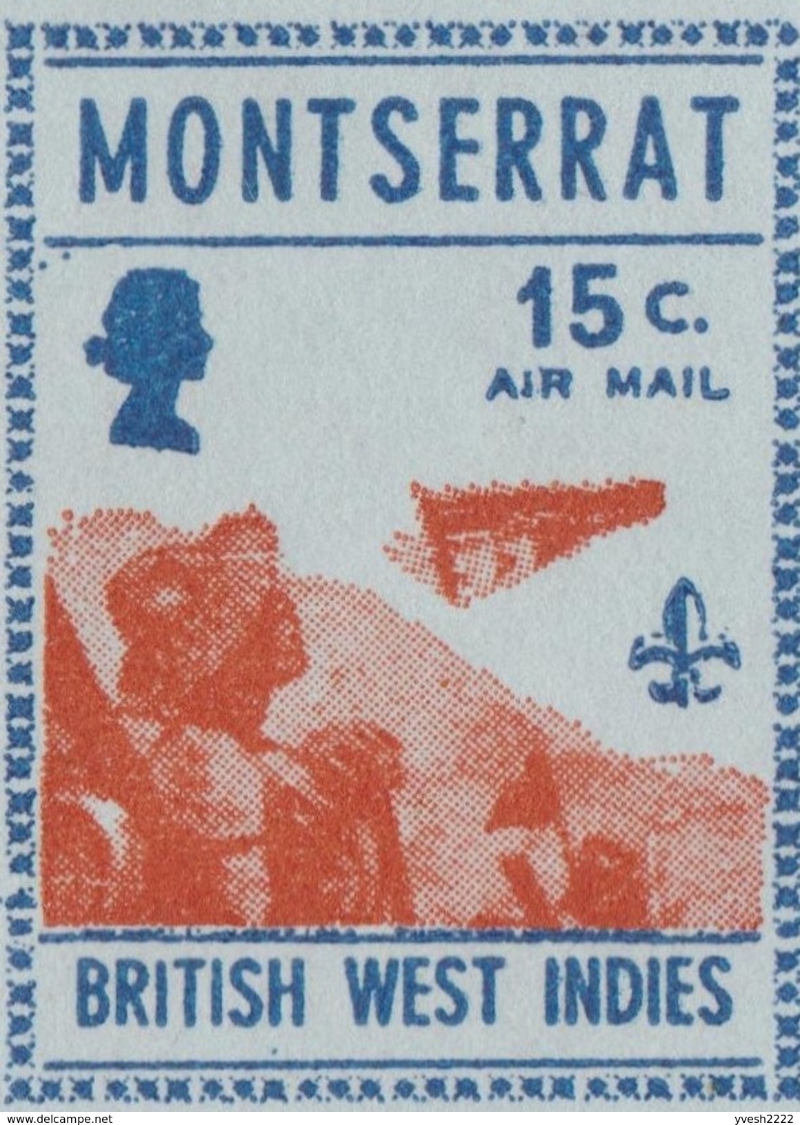 Montserrat 1971. Essai D'aérogramme, Non Adopté, Surchargé «Specimen» Ou Non. Satellite Et Scoutisme - Noord-Amerika