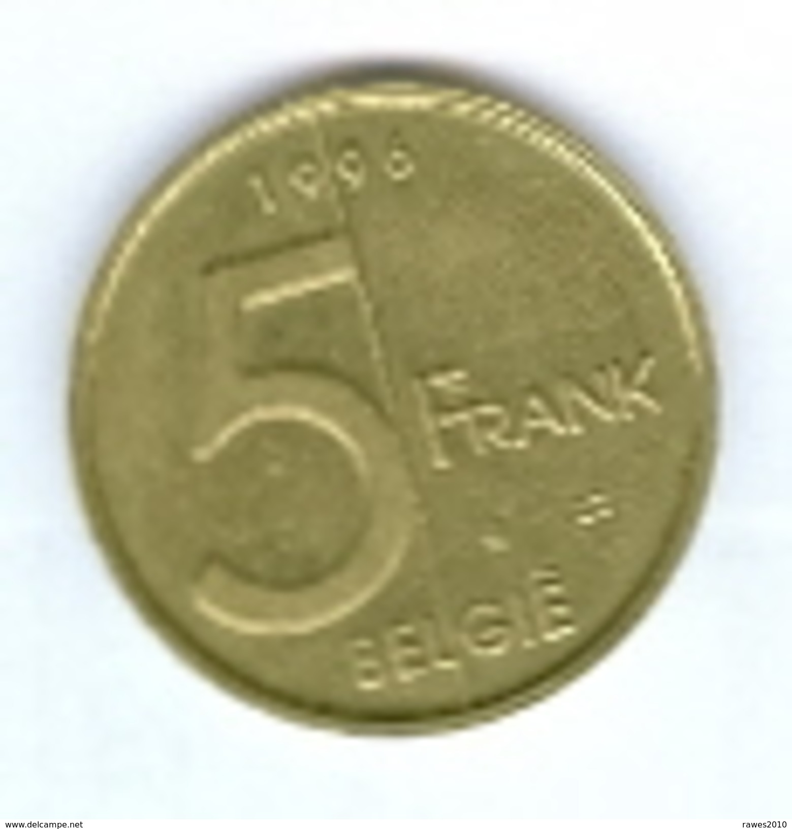 Belgien 1996 5 Frank Rückseite: Albert II. - 5 Francs